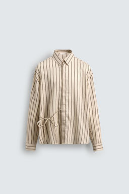 STRIPED SHIRT WITH BOW - Zara фото 7
