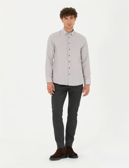 Kahverengi Slim Fit Uzun Kollu G_mlek - Pierre cardin фото 4