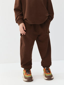 Джоггеры оверсайз "Шоколад" с карманами
