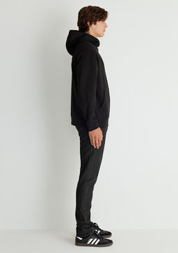 Kapusonlu Siyah Sweatshirt - Mavi фото 4