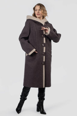 01-12180 Пальто женское демисезонное - El podio фото 2