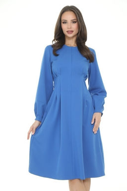 Платье Стильная осень (небесный) - Diolche фото 2