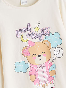 Bisiklet Yaka K?z ?ocuk Pijama Tak?m?