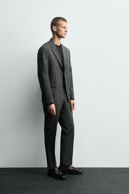 HERRINGBONE SUIT BLAZER - Zara фото 4