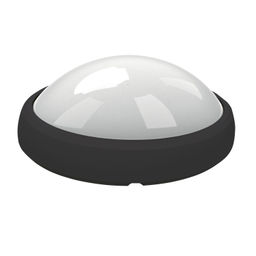 ULW-O04-12W/NW IP65 BLACK Овал. Светильник светодиодный влагозащищенный (пластиковый корпус). 12Вт, 840 Лм, 4500 К (белый свет), IP65, 220В. Цвет корпуса - черный. Упаковка коробка