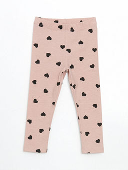 Beli Lastikli Bask?l? K?z ?ocuk Tayt