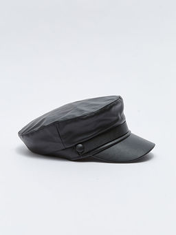 Deri G?r?n?ml? K?z ?ocuk Denizci ?apka - Waikiki фото 2