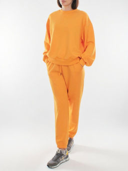 3404/3405 ORANGE Костюм спортивный женский (95% хлопок, 5% эластан)