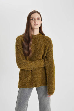 Пуловер-туника стандартного кроя - Defacto фото 3