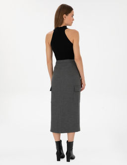 Antrasit A Kesim Dokuma Etek - Pierre cardin фото 4