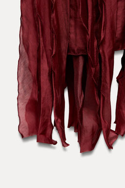 DRESS WITH BEADING AND RUFFLES - Zara фото 10