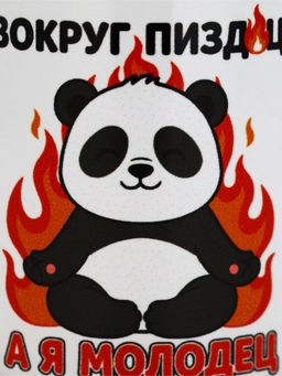 Кружка керамическая «Я молодец», панда, 320 мл