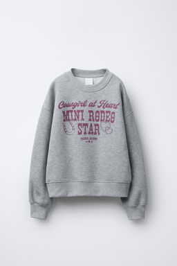 COWGIRL SLOGAN SWEATSHIRT