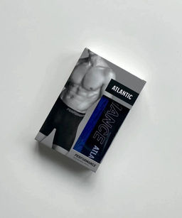 ATLANTIC MH-1181 Трусы шорты Long Performance темно-голубой  фото 8