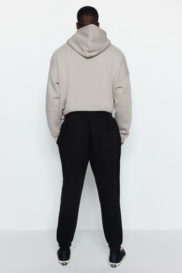 Siyah Buyuk Beden Regular/Normal Kesim Lastik Paca Jogger Polarl? Esofman Alt? TMNAW24AJ00002