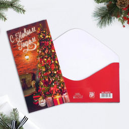 Цена за 10 шт. Конверт для денег «Весёлого года» компания, 16.5×8 см