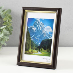 Цена за 2 шт. Фоторамка пластик "Гамма" 10х15 см, венге