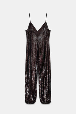 ZW COLLECTION LIMITED EDITION SEQUIN JUMPSUIT - Zara фото 5