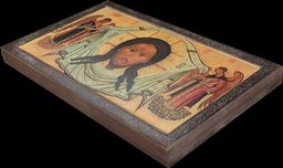 Икона. Спас Нерукотворный с ангелами. Середина 17 века Дерево, пигментные краски, матовый лак София