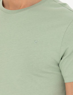 Ye_il Slim Fit Basic Ti__rt