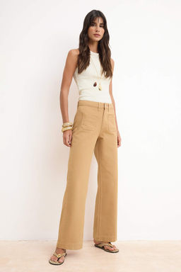 Camel Yuksek Bel Wideleg %100 Pamuk Jeans TWOSS26JE00169