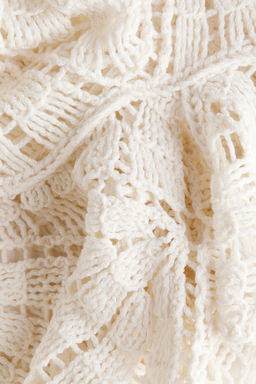 Vestido efecto crochet con volante - H&m фото 7