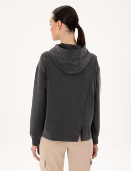 Antrasit Oversize Modal Kuma_ Sweatshirt - Pierre cardin фото 5