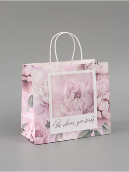 Цена за 2 шт. Пакет подарочный «Расцветай», 25 × 22 × 12 см