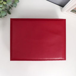 Шкатулка кожзам для украшений Бледно-розовая матовая 9х23х17 см - Simaland фото 4