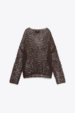 OPEN KNIT SWEATER - Zara фото 5