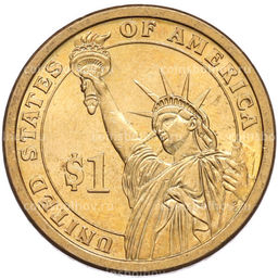Монета 1 доллар 2007 года (P) США 4-й президент США Джеймс Мэдисон