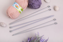 Спицы GAMMA прямые KN2H алюминий d 4.5 мм 35 см 2 шт с покрытием  фото 5