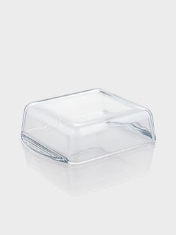 Форма для запекания Paşabahçe Borcam, 1.04 л, 20.9×16.5 см, прямоугольная, жаропрочное стекло, прозрачная