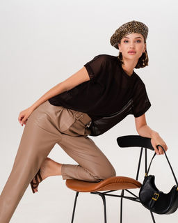 Двойка: Топ на бретельках и футболка-сетка - Sahar art lab фото 5