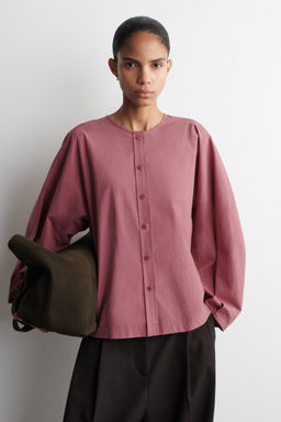 BLUSA FRUNCIDA DE ALGOD?N PIMA