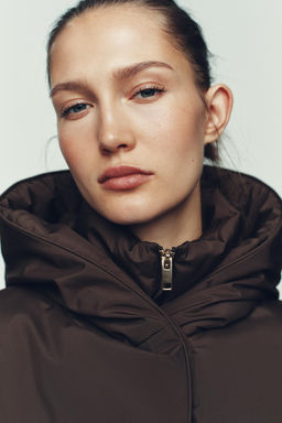 WATER-REPELLENT WINDPROOF PUFFER ANORAK WITH HOODIE - Zara фото 7