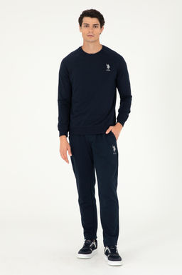 Мужской темно-синий базовый свитшот - U.s. polo assn фото 4