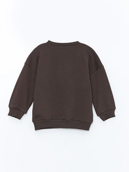 Bisiklet Yaka Uzun Kollu Bask?l? Erkek Bebek Sweatshirt ve E?ofman Alt 2li Tak?m - Waikiki фото 3
