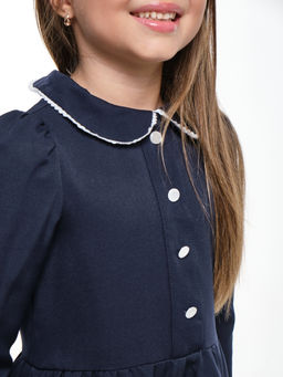 Платье для девочки в школу синее	 UD 7491 синий - Mini maxi фото 4