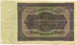 Банкнота 50000 марок 1922 года Германия