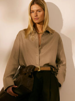 Рубашка однотонная