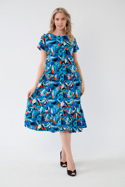 Платье женское из кулирки Кармелита осколки - Амадэль фото 2