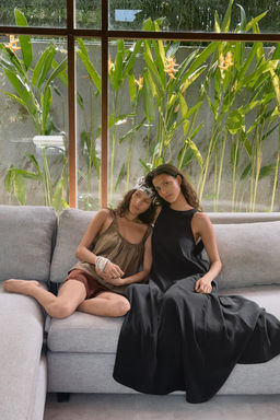 VESTIDO MIDI FLUIDO / Negro - Zara фото 3