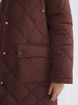 Kap??onlu Kapitone Oversize Kad?n ?i?me Mont