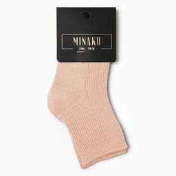Носки для девочки MINAKU, персиковые, размер 12-14 см (1-2 года)