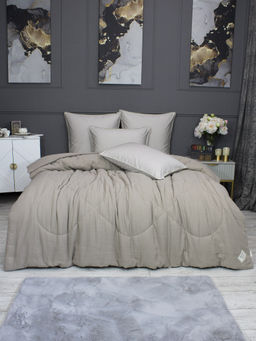 Muslin & Satin Solid color (пыльно бежевый) комплект