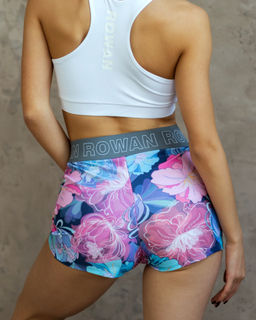 Шорты Mini brand принт пионы - Rowan фото 3
