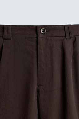 LYOCELL-COTTON CARGO BERMUDA SHORTS - Zara фото 9