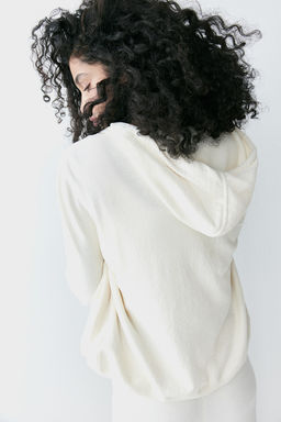 Chaqueta de chenilla con capucha y cremallera - H&m фото 4