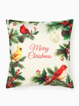 Набор декоративных наволочек «Этель» Christmas birds, 40×40 см - 2 шт., велюр